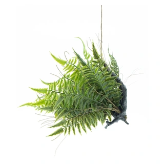 Kunst hangplant Varen Lady fern hanger large green 28 cm