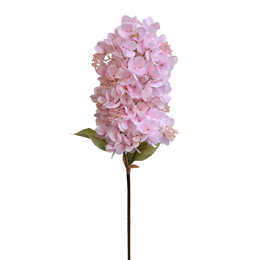 Kunst Pluim Hortensia 85 cm - Lichtroze