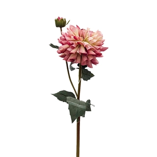 Kunstbloem Dahlia 61 cm - Lichtpaars