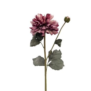 Kunstbloem Dahlia 61 cm - Paars