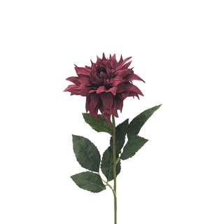 Kunstbloem Dahlia Bordeaux - 58 cm