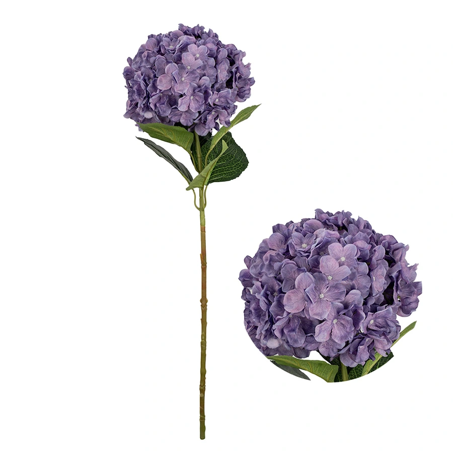 Kunstbloem Hortensia 92 cm - Paars