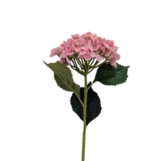 Kunstbloem Hortensiatak Pink - 52 cm