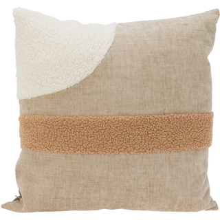 Kussen Chenille Taupe - 45x45 cm | Tuincentrum De Boet