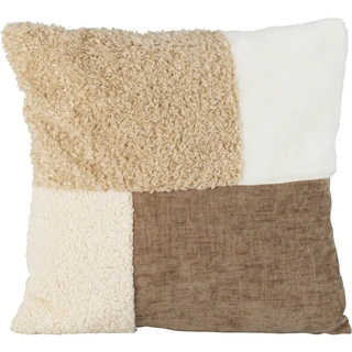 Kussen Chenille Bruin - 45x45 cm | Tuincentrum De Boet
