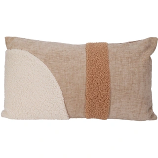 Kussen Chenille Taupe - 50x30 cm | Tuincentrum De Boet