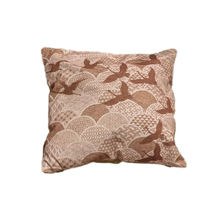 Sierkussen Vogels Bruin - 45x45 cm | De Boet