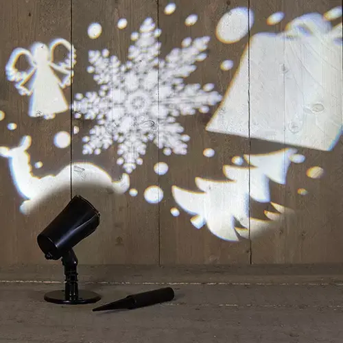 LED Outdoor Kerst Projector Kerstfiguur - Wit