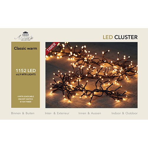 LED Clusterverlichting Klassiek - 6,9 m