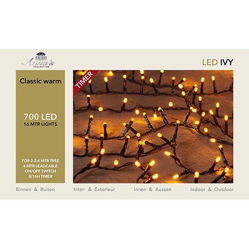 LED Kerstboomverlichting Ivy 16 m - Klassiek Warm