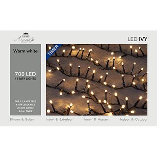 LED Kerstboomverlichting Ivy 16 m - Warm Wit