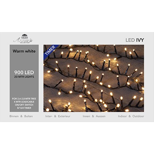 LED Kerstboomverlichting Ivy 20 m - Warm Wit