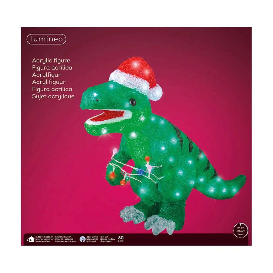 LED Dino Acryl - 47 cm - afbeelding 3