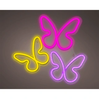 Neon LED Vlinders | Tuincentrum De Boet