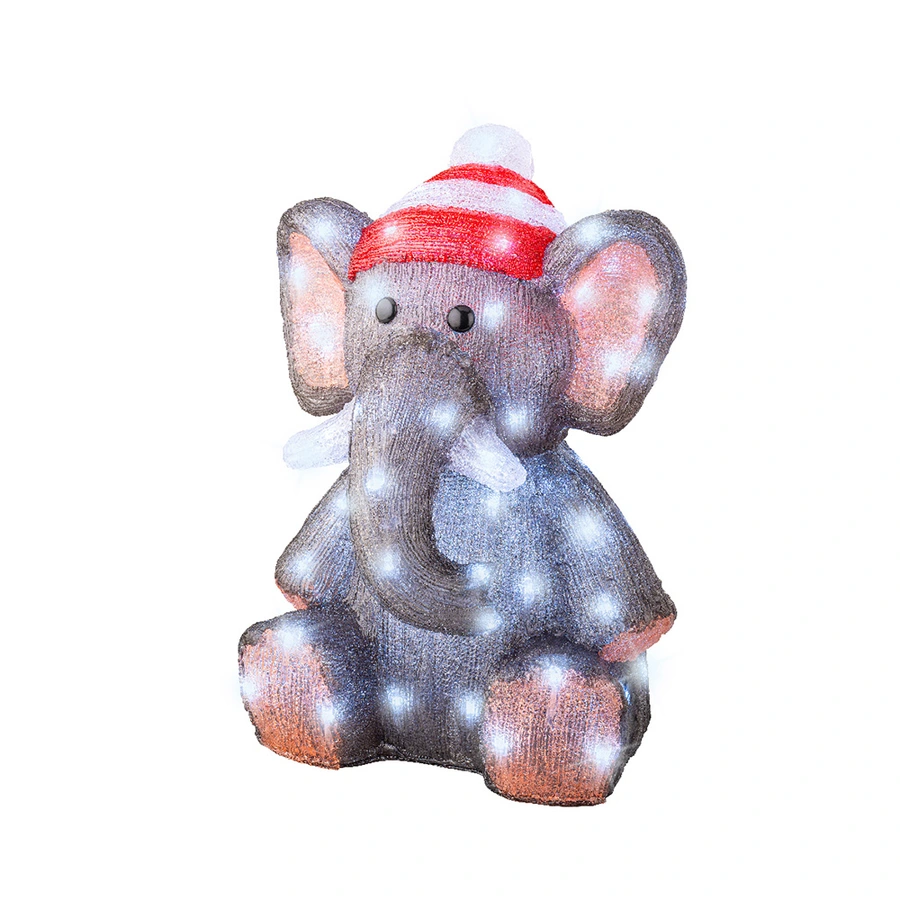 LED Olifant Acryl - 46 cm - afbeelding 1