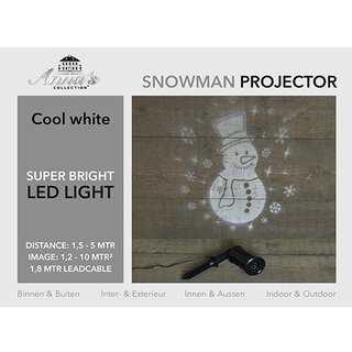 LED Outdoor Projector - Sneeuwman