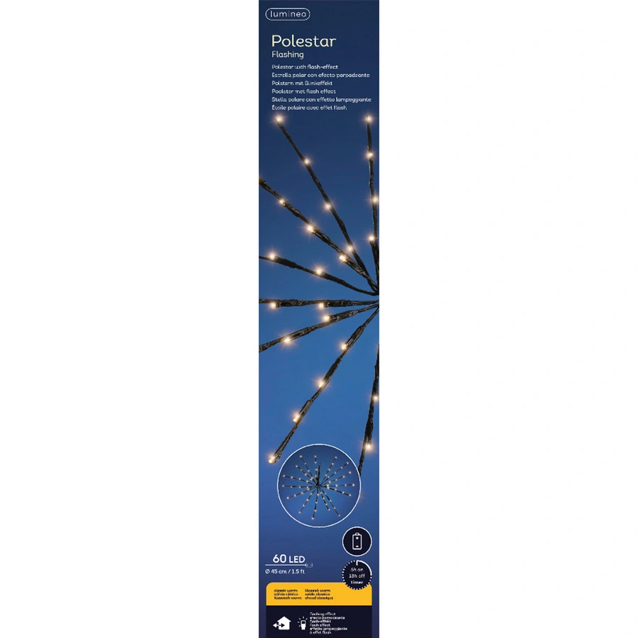 LED Poolster Flashin Effect Klassiek Warm - Ø45 cm - afbeelding 3