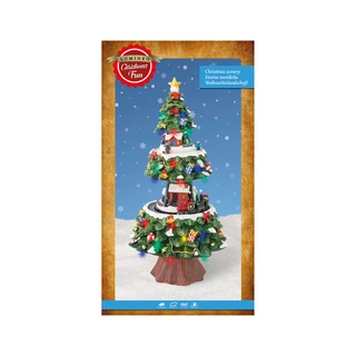 Kerstdorp LED Kerstboom met Treintje - Ø21x41 cm - afbeelding 3