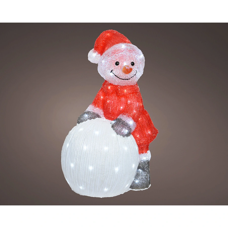 LED Sneeuwpop Acryl - 60 cm - afbeelding 2