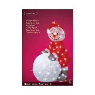 LED Sneeuwpop Acryl - 60 cm - afbeelding 3