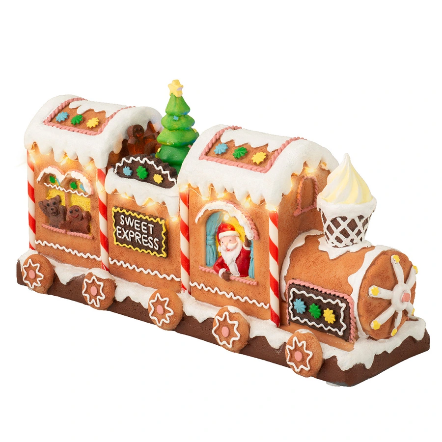 Kerstdorp LED Sweet Express - 11x34,5x17,5 cm - afbeelding 1