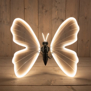 LED Vlinder Bewegende Vleugels - 80 cm