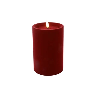 LED Stompkaars Velvet M d.Rood - Ø10x15 cm| De Boet