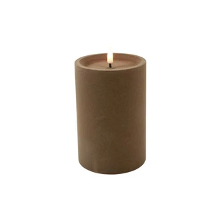 LED Stompkaars Velvet Lyon M Taupe - Ø10x15 cm| De Boet