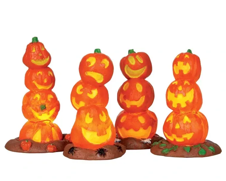 Lemax Light Up Pumpkin Stack 4 st.