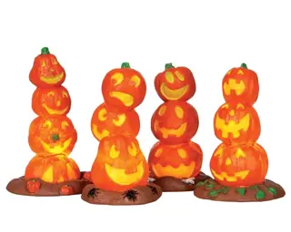 Lemax Light Up Pumpkin Stack 4 st.