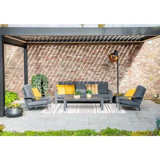 Garden Impressions Lincoln 3-zits Loungebank - Reflex Black - afbeelding 6