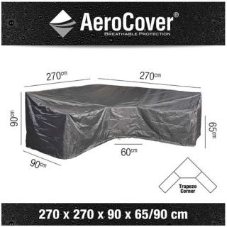 AeroCover Loungeset beschermhoes  L-vorm 270x270x90x65/90 - Antraciet - afbeelding 2