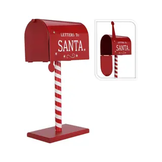 Mailbox Deco Kerst Rood - 50 cm