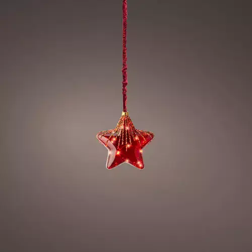 Micro LED Ster Kerstrood - Ø20 cm - afbeelding 2