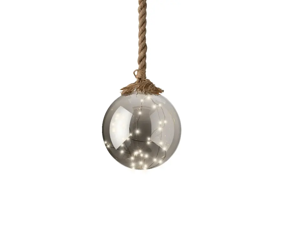 Micro LED Ball Smokey Grey - Ø20 cm - afbeelding 1