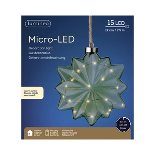 Micro LED Bloem Groen - Ø19 cm - afbeelding 2