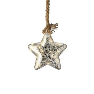 Micro LED star ID Silver crackling - 20x100 cm - afbeelding 1