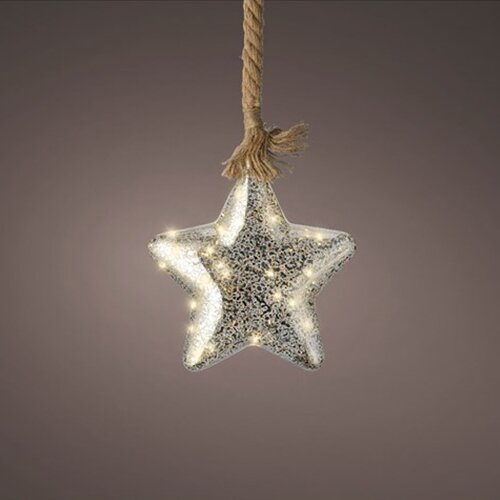 Micro LED star ID Silver crackling - 20x100 cm - afbeelding 3