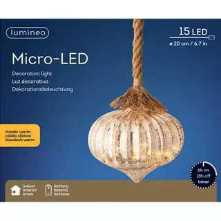 Micro LED UI Touw verlichting - Ø20 cm - afbeelding 3