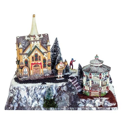 My Village Basis Kerstdorp Mont Blanc - 42x25 cm - afbeelding 2