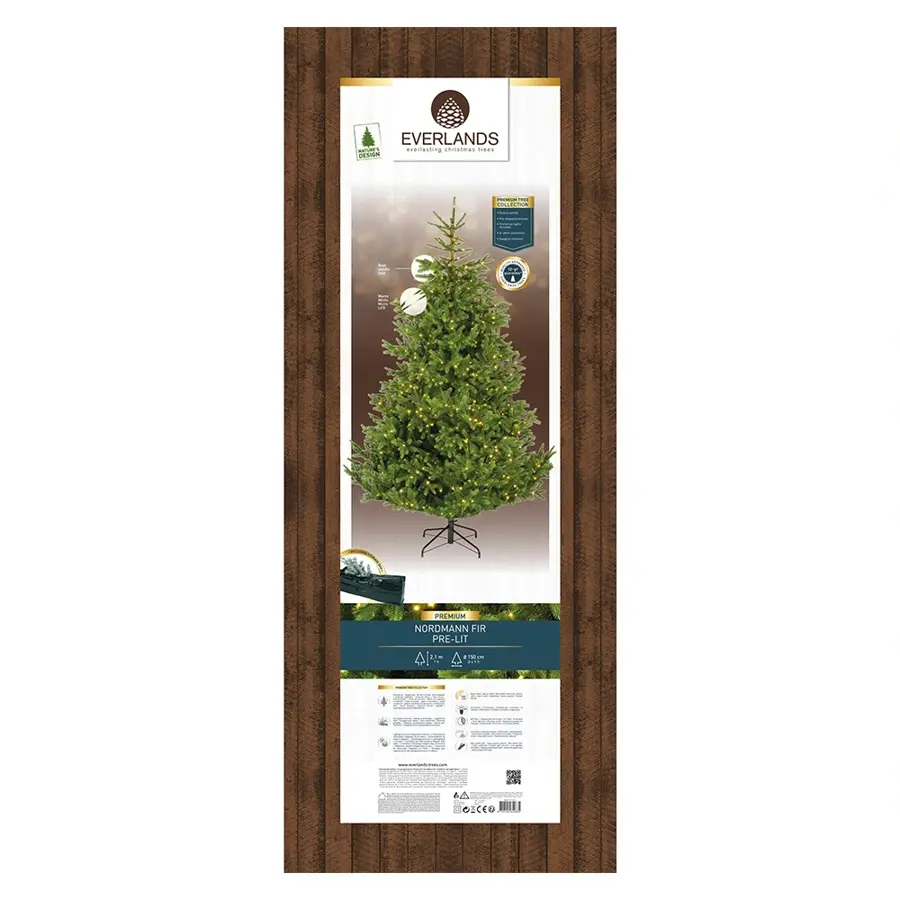 Everlands Nordmann Kunstkerstboom LED - 210 cm - afbeelding 7