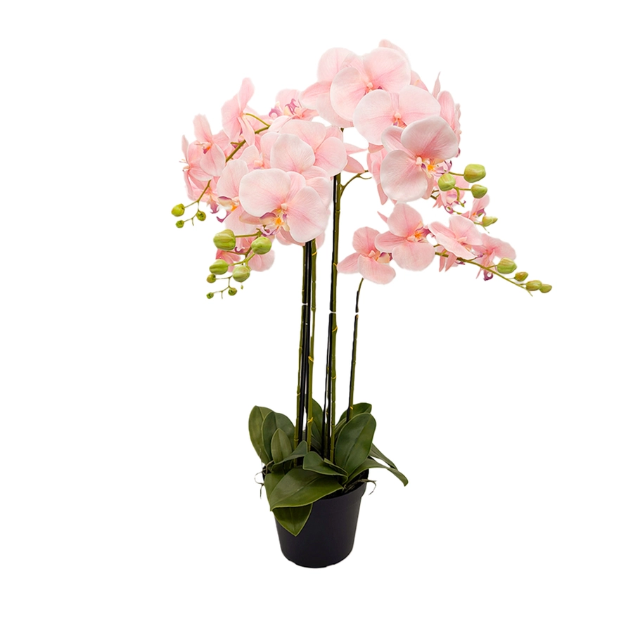 Orchidee Kunstplant 6-tak 88 cm - Roze