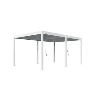 Orion Deluxe Overkapping 300x600 cm - Wit | De Boet