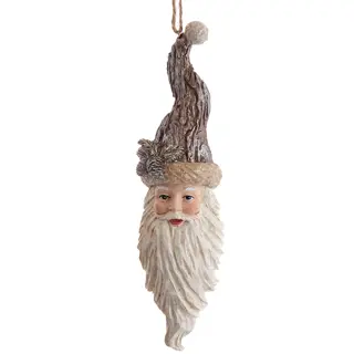 Kurt S. Adler Ornament Kerstman Hoofd - 17 cm