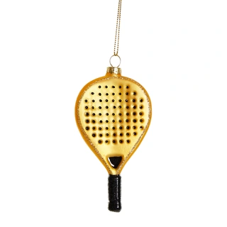 Yup Kerstornament Padelracket - Goud