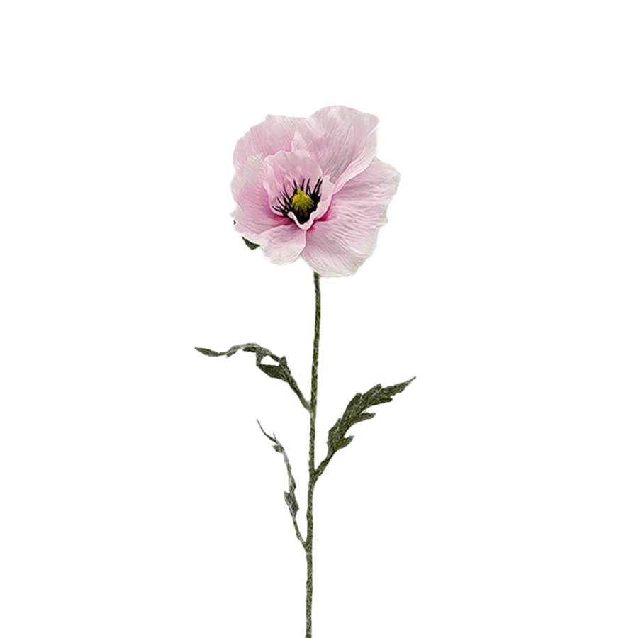 Kunstbloem Papaver tak Roze - 65 cm