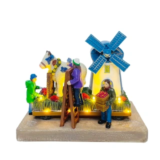 Santaville Bloemenparade Molen LED | De Boet