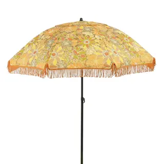 Parasol Bloem Bruin/Geel - Ø220 cm | Tuincentrum De Boet