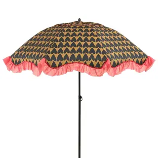 Parasol Hart Zwart/Bruin - Ø220 cm | Tuincentrum De Boet