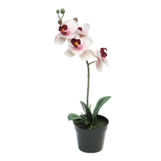 Kunstplant Phalaenopsis Bora in Pot Pink - 35 cm